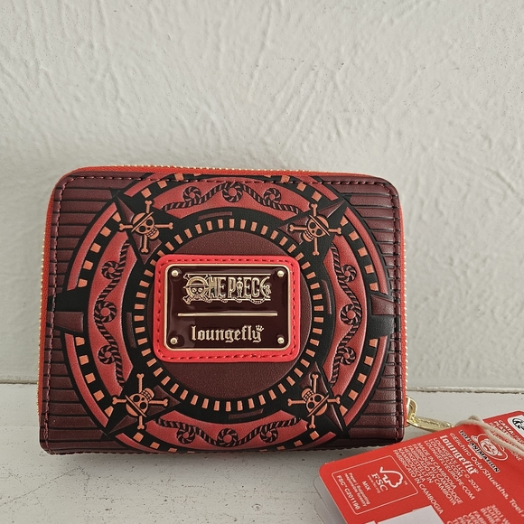 NWT Loungefly X One Piece Luffy Rope Full Zip Wallet - Picture 4 of 8